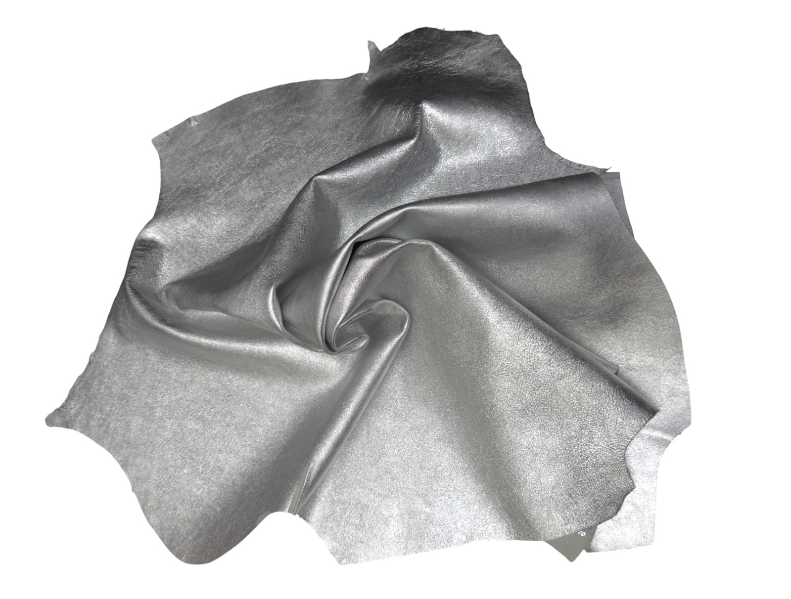 BEST Quality Hides Lambskin Soft Leather Hide skin skins Metallic Silver 6sqft