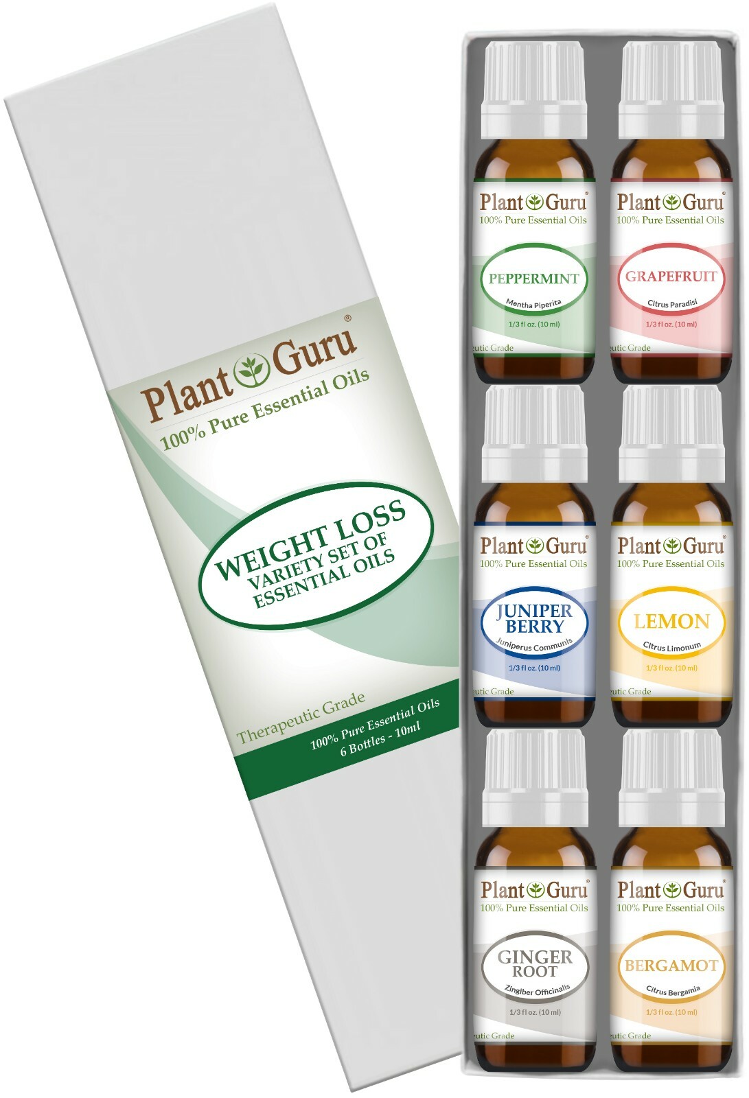 Weight Loss Essential Oil Set Gift Kit 6 – 10 ml Therapeutic Grade 100% Pure Lot