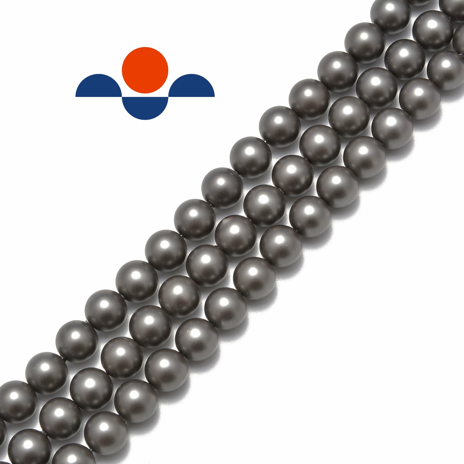 Gray Shell Pearl Matte Round Beads 6mm 8mm 10mm 15.5″ Strand