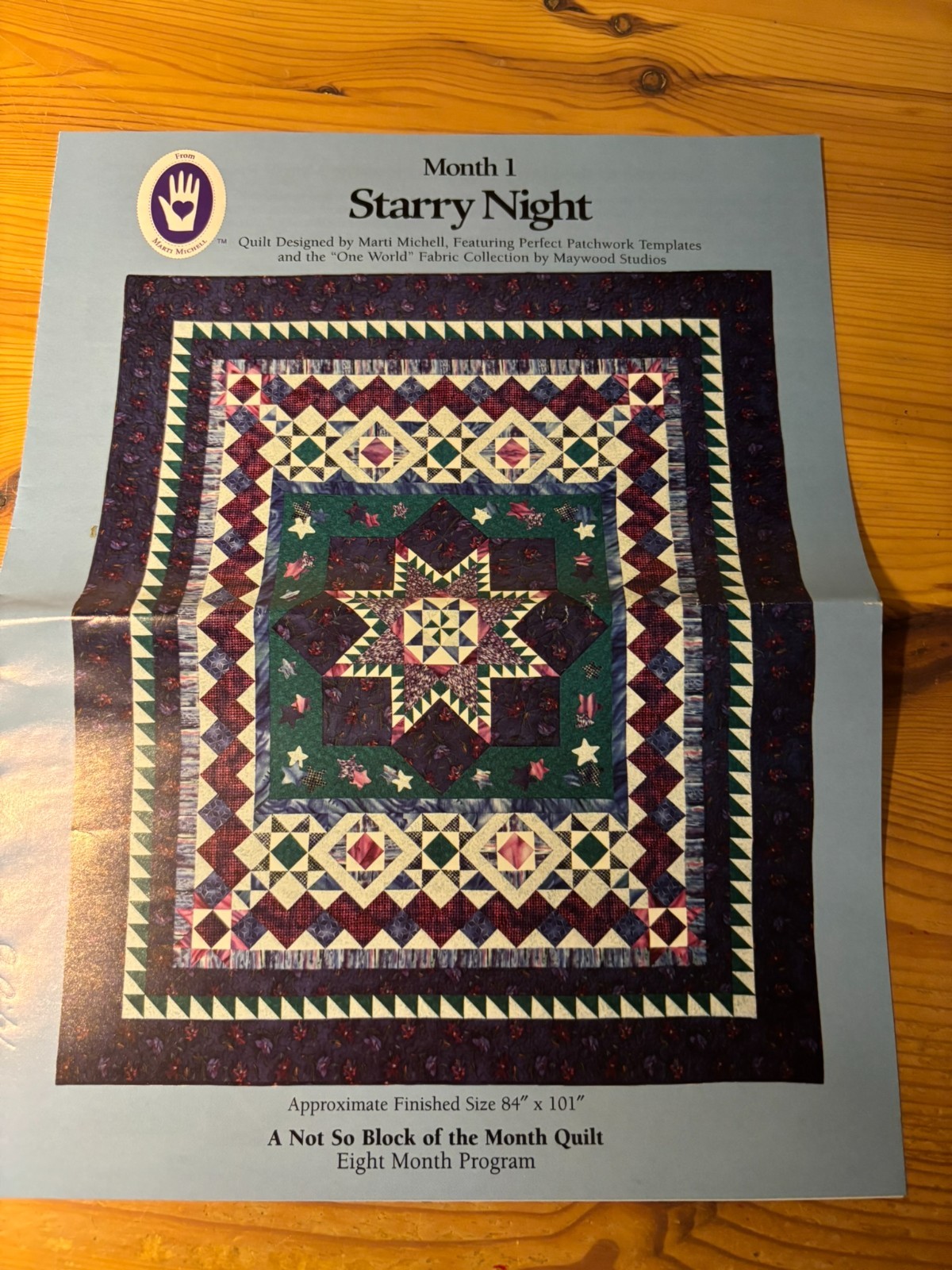 Starry Night Marti Michell Quilt Design – 8 Month Program – Complete Set 1-8