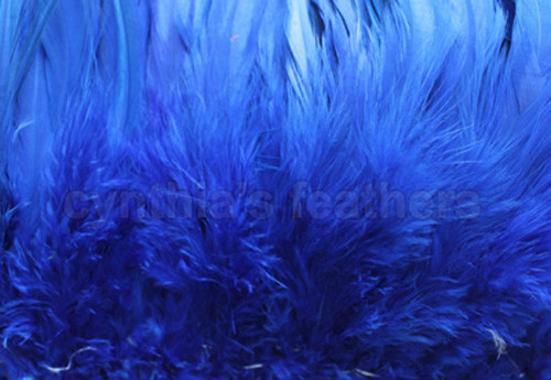 100+ Royal Blue 5-7″ saddle COQUE rooster hackle Feathers for craft, Cynthia’s