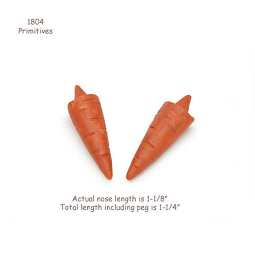Set of 12 — 1-1/4″ Orange Carrot Nose for Snowman Crafts