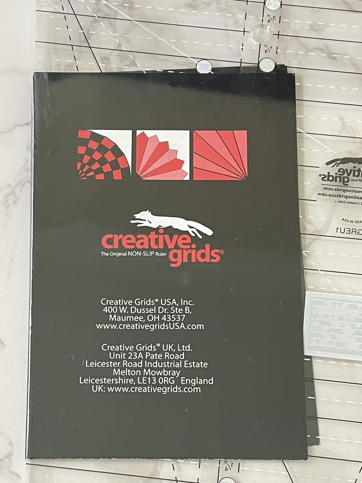 Creative Grids Non Slip 15 Degree Triangle Ruler New Sealed CGREU1