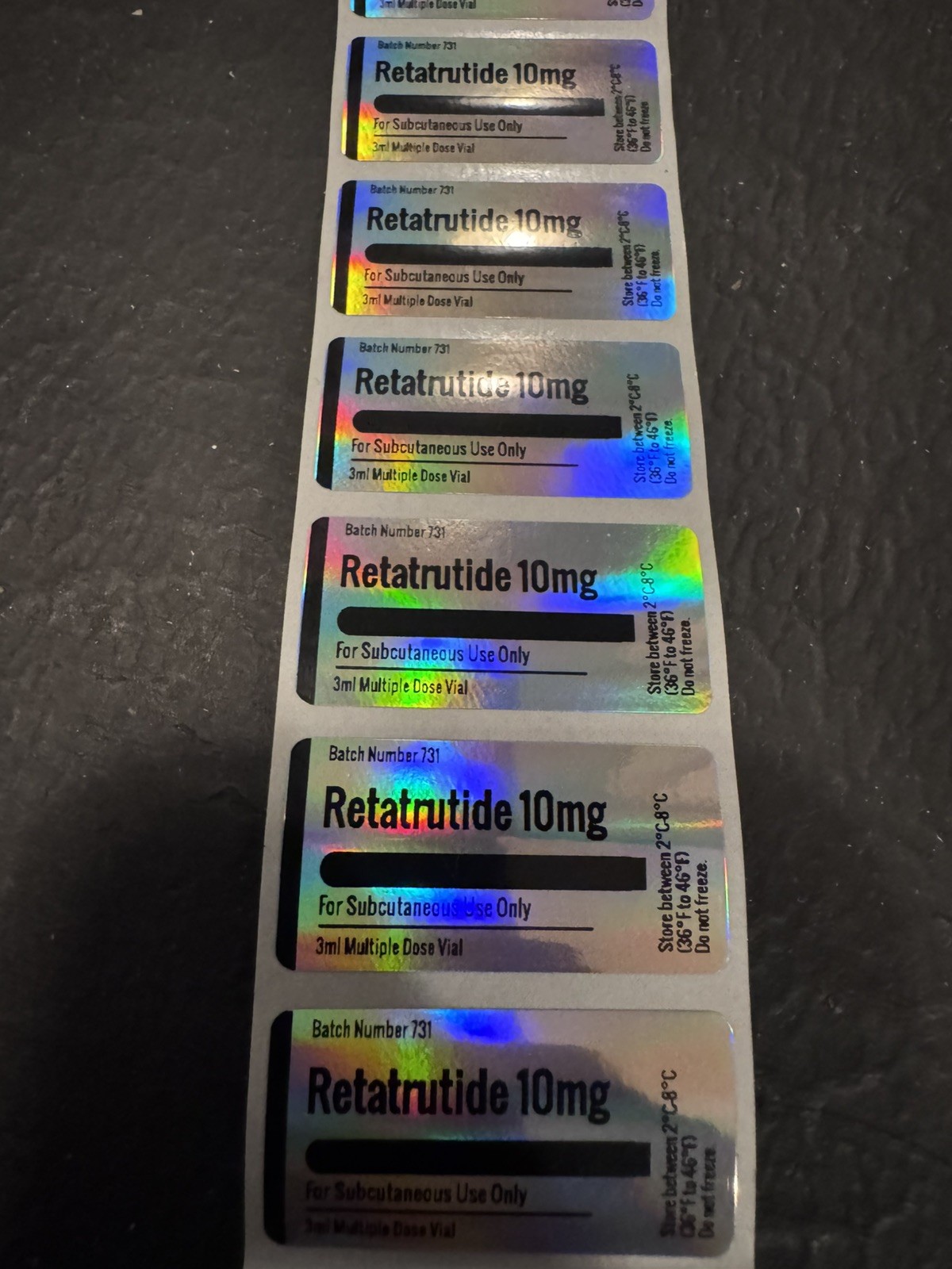 20 Custom Peptide Labels. Made to order!! FREE SHIPPING!!!
