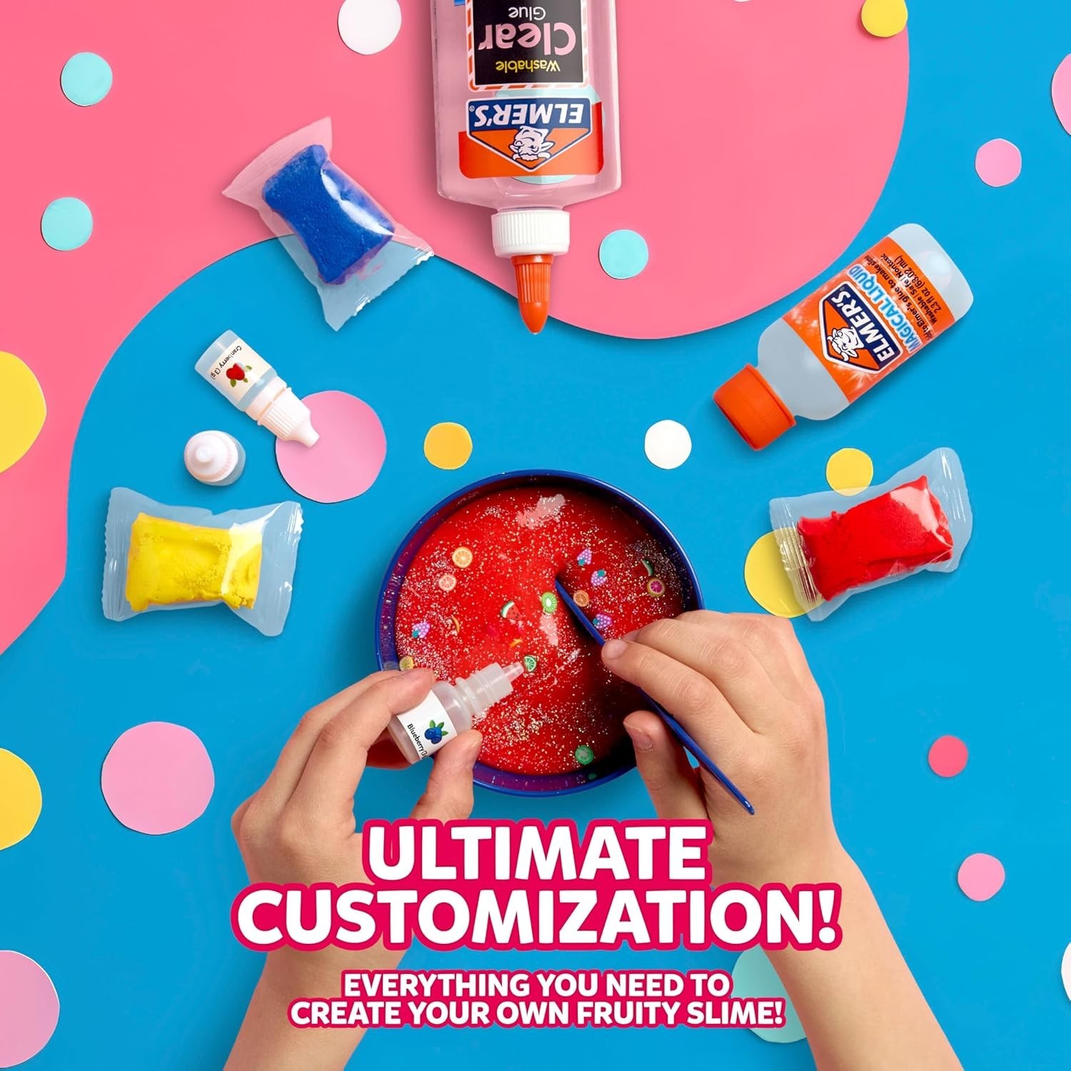 Fruity Fusion Slime Making Kit – Non-Toxic Fun for Kids with Scents & Colors