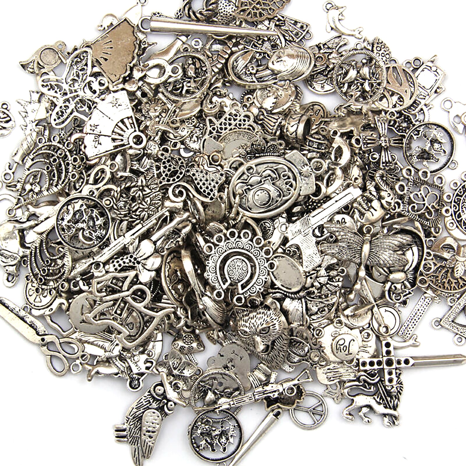 Multi Styles DIY Jewelry Craft Findings Antique Tibetan Silver Charms Pendants c