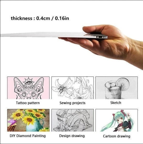 A4 LED Light Board for Rhinestone Painting USB Powered Light Pad for Drawing New