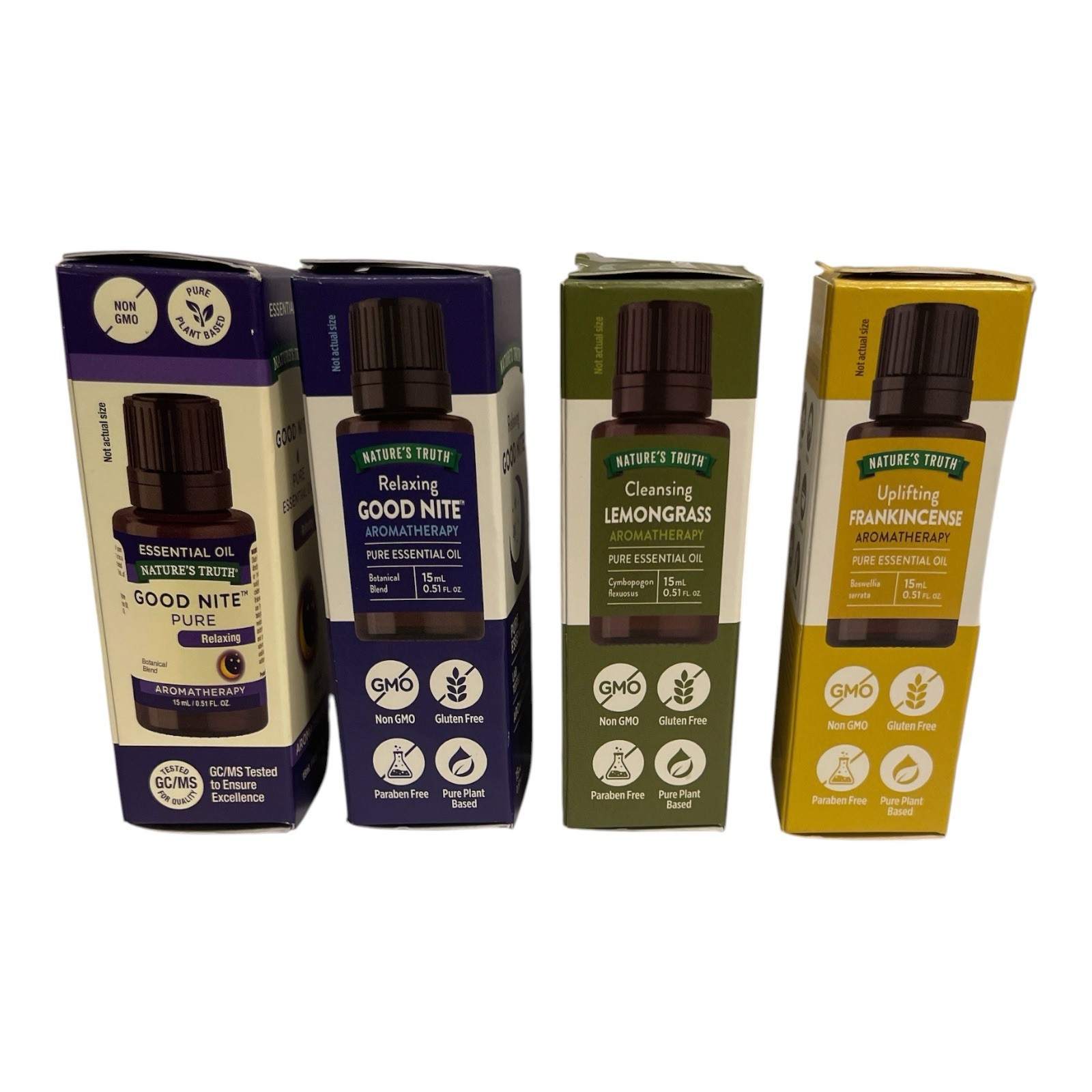 Nature’s Truth Aromatherapy Essential Oil Set of 4 New 15mL Each