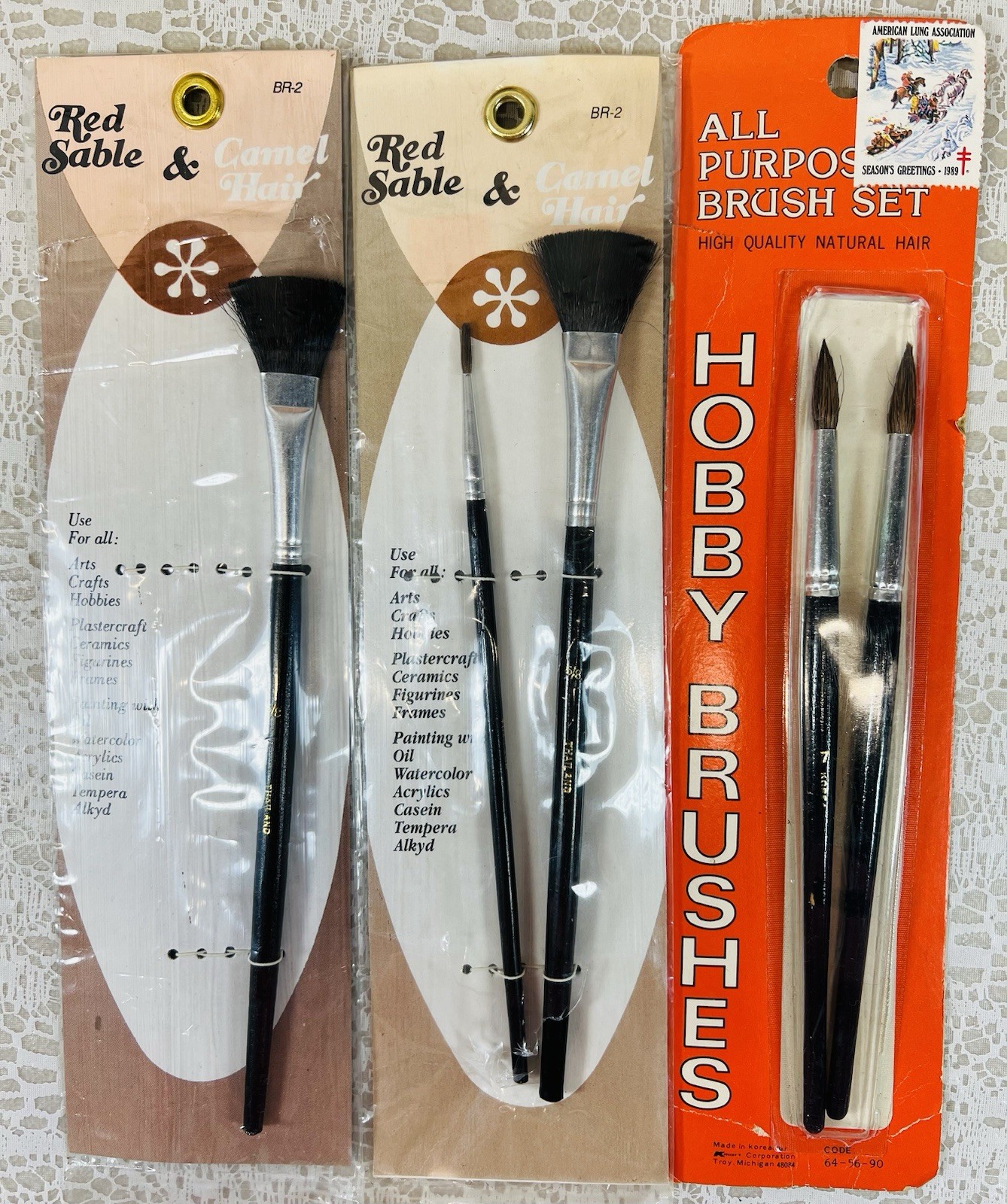 70 Paint Brushes By Plaid * Grumbacher * Royal * Loew-Cornell * Atlas * Misc