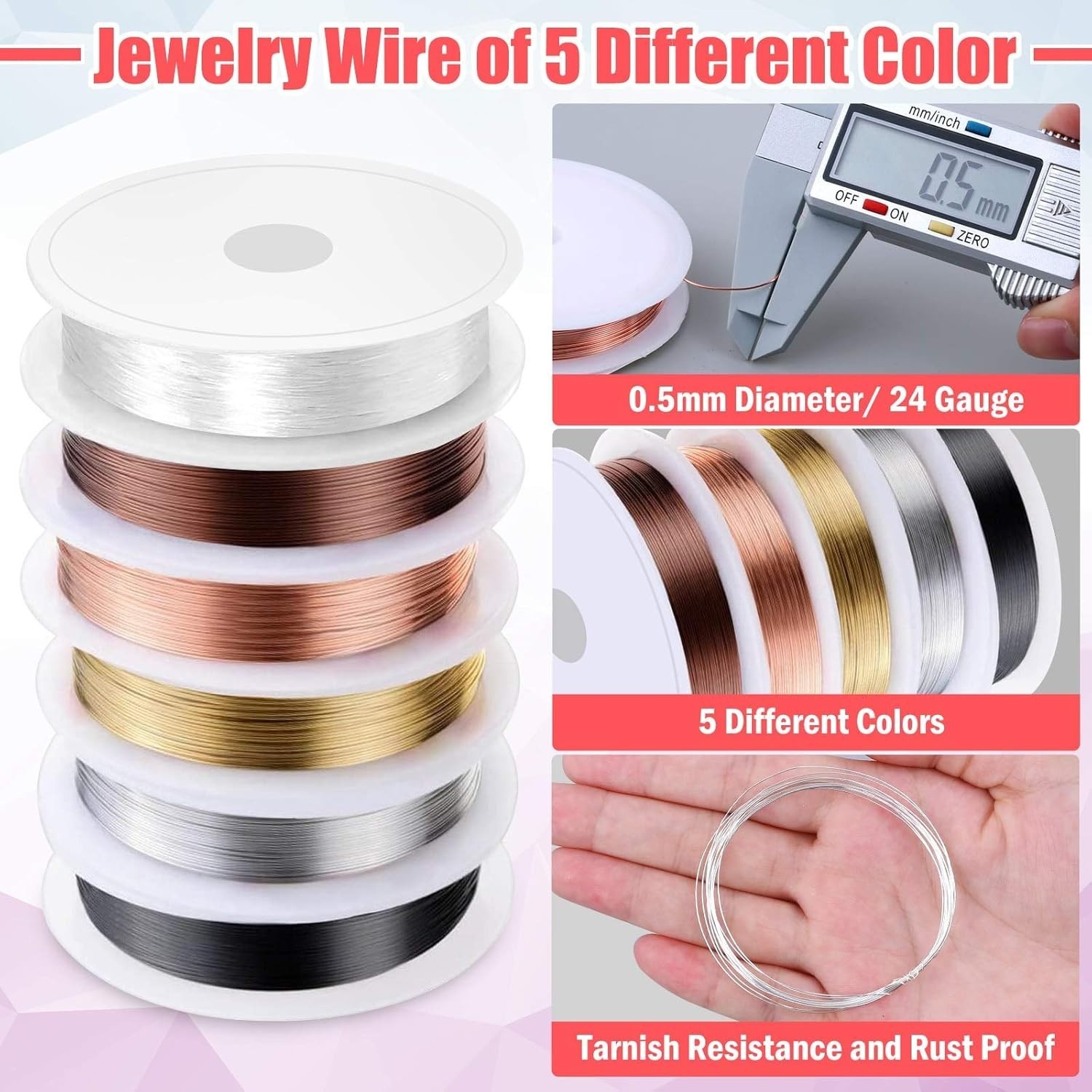 Jewelry Making Kit with Tools & Wire