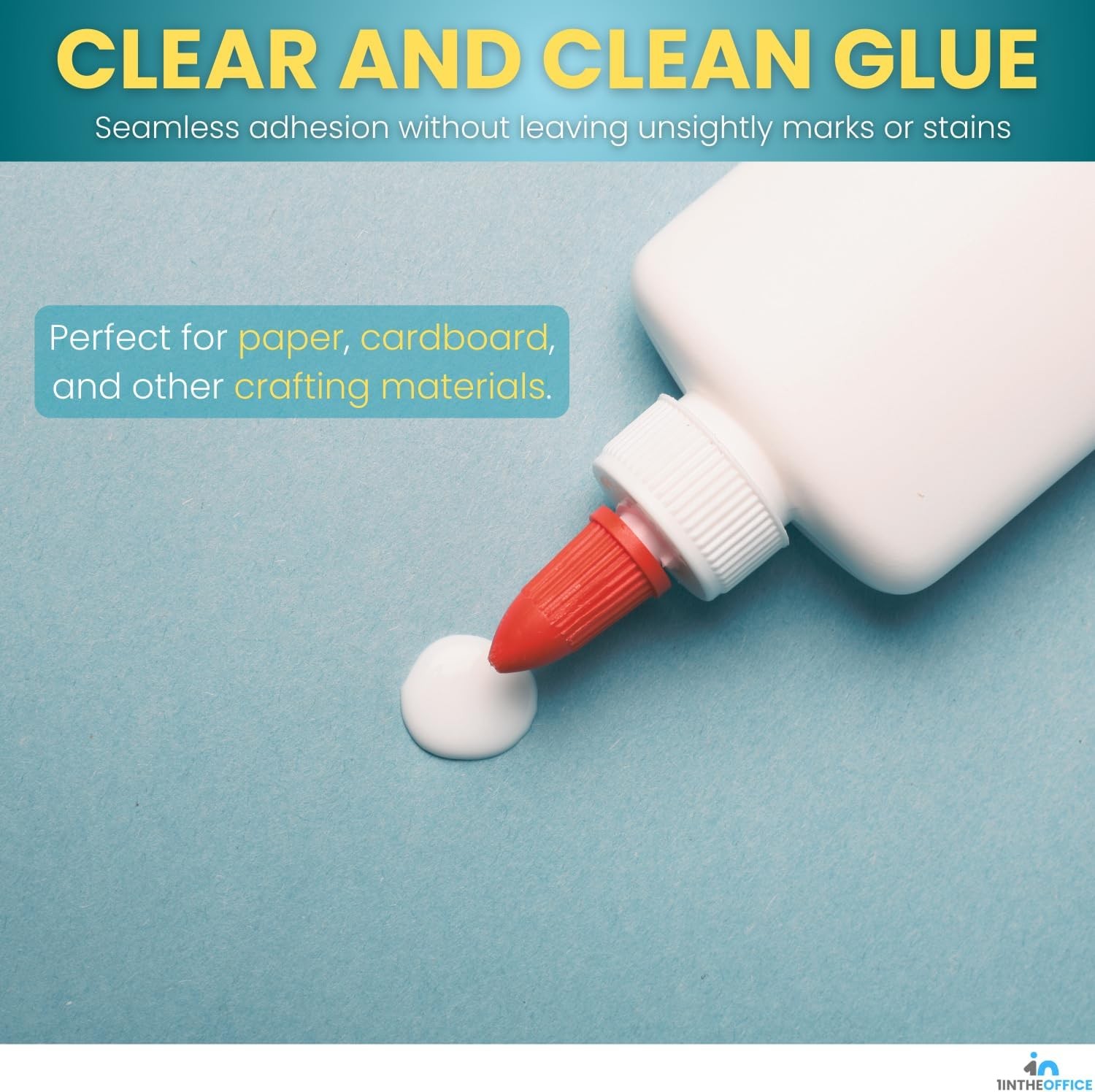 School Glue, White Glue, 4 oz./ 118 ml, Washable, Non-Toxic, 3 Pack
