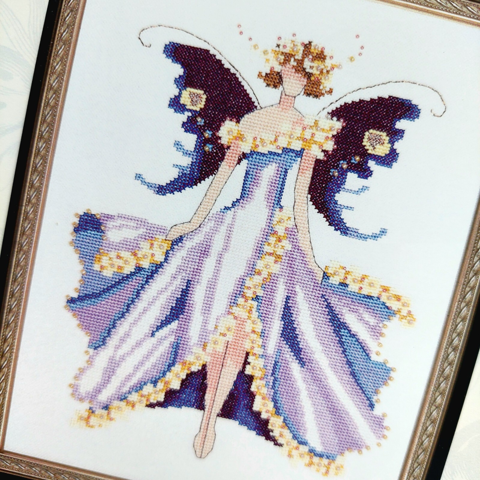 Nora Corbett Cherry Blossom Cross Stitch Chart and Embellishment Pack NC169