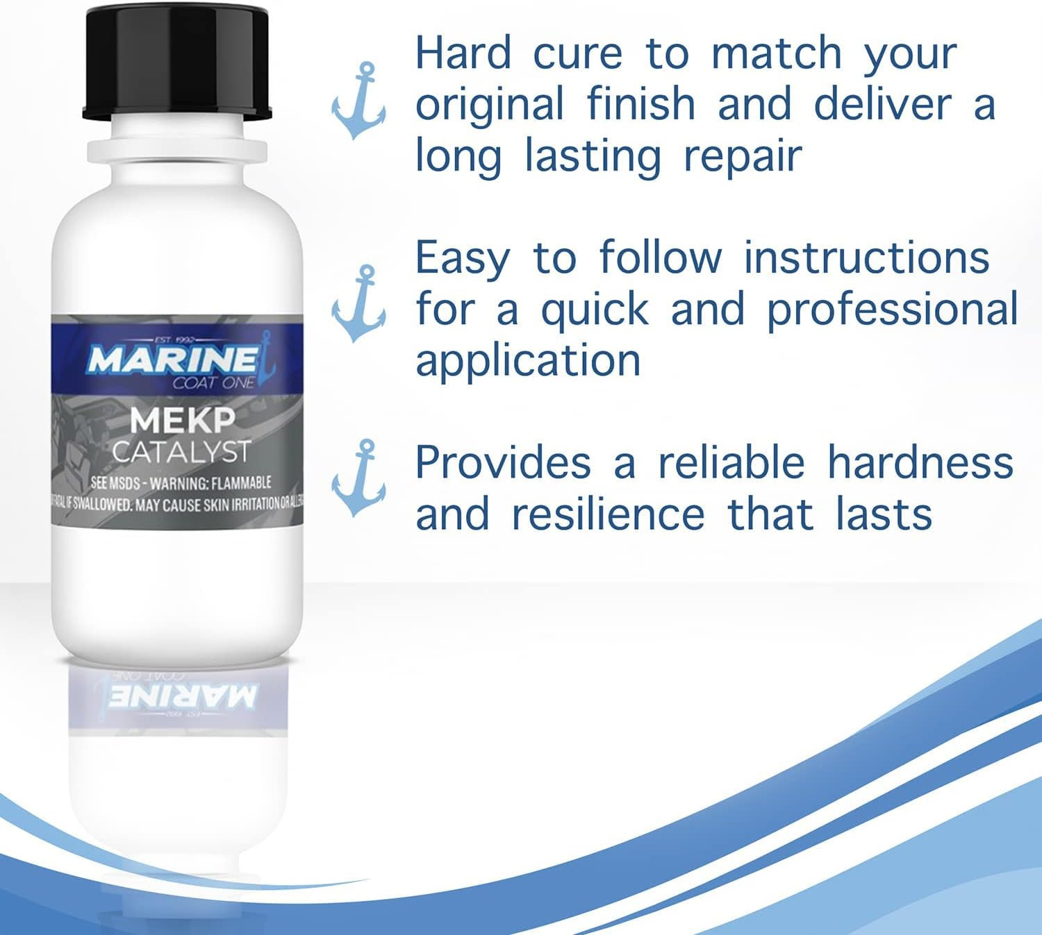 ISO/NPG Premium Marine Gel Coat Repair Kit Clear with Wax Offers UV Protection H