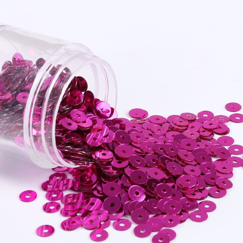 1440-8000pcs PVC Flat Metallic Shiny Round Loose Sequins Clothes Sewing Wedding