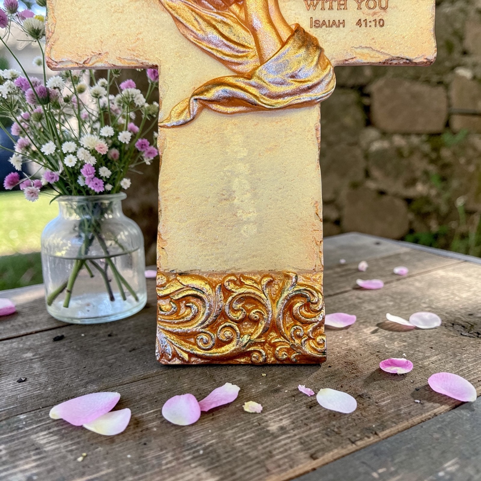 Handmade Cross Isaiah 41:10 Mold For Resin