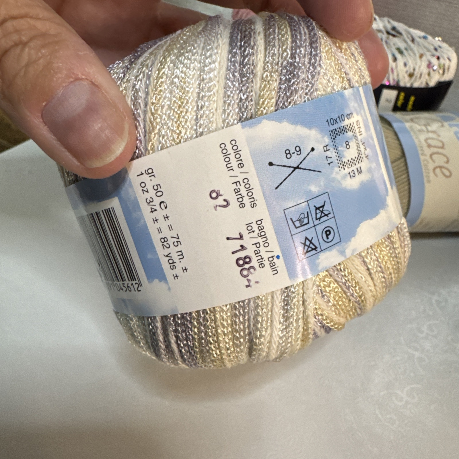 Yarn Lot of 8 Skeins Made In USA Italy Turkey Bulgaria Assorted Colors, Material