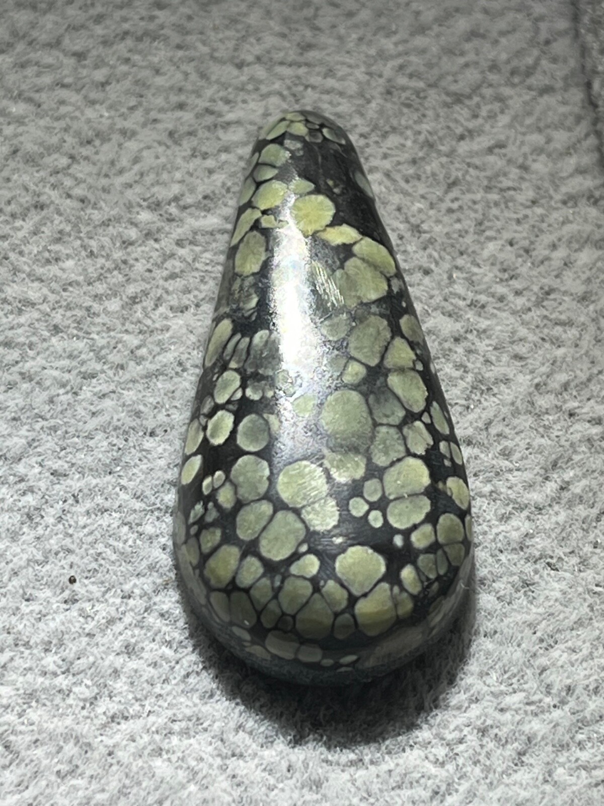 Tree Frog Variscite mine 19.55 ctw Pear Tear drop Cabochon NV, USA