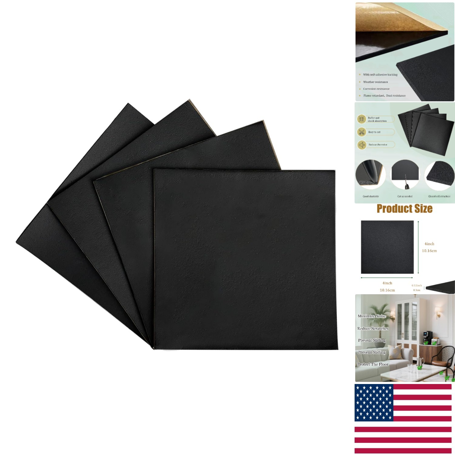 Versatile Foam Padding, 1/8in Thick and Self-Adhesive for Shock Absorption Needs