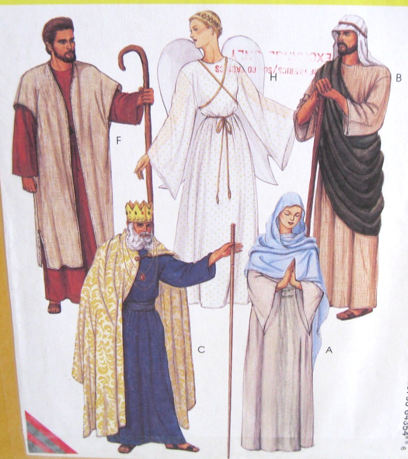 McCall’s 8435 Nativity /Biblical Unisex Adult Costume Pattern Large (40, 42) UC