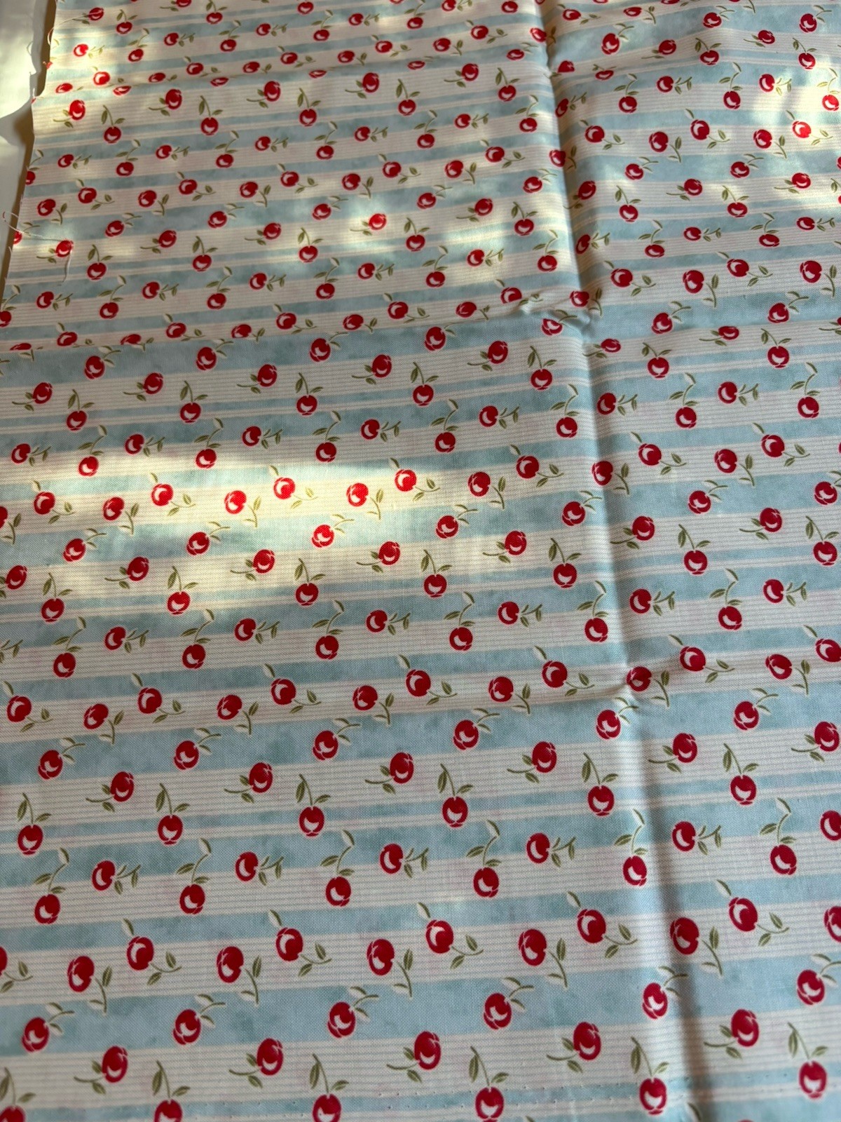 MODA Cotton Fabric ~ 1 Yard ~ Premium Quilting Fabric ~ Aqua “Fruit Cocktail”