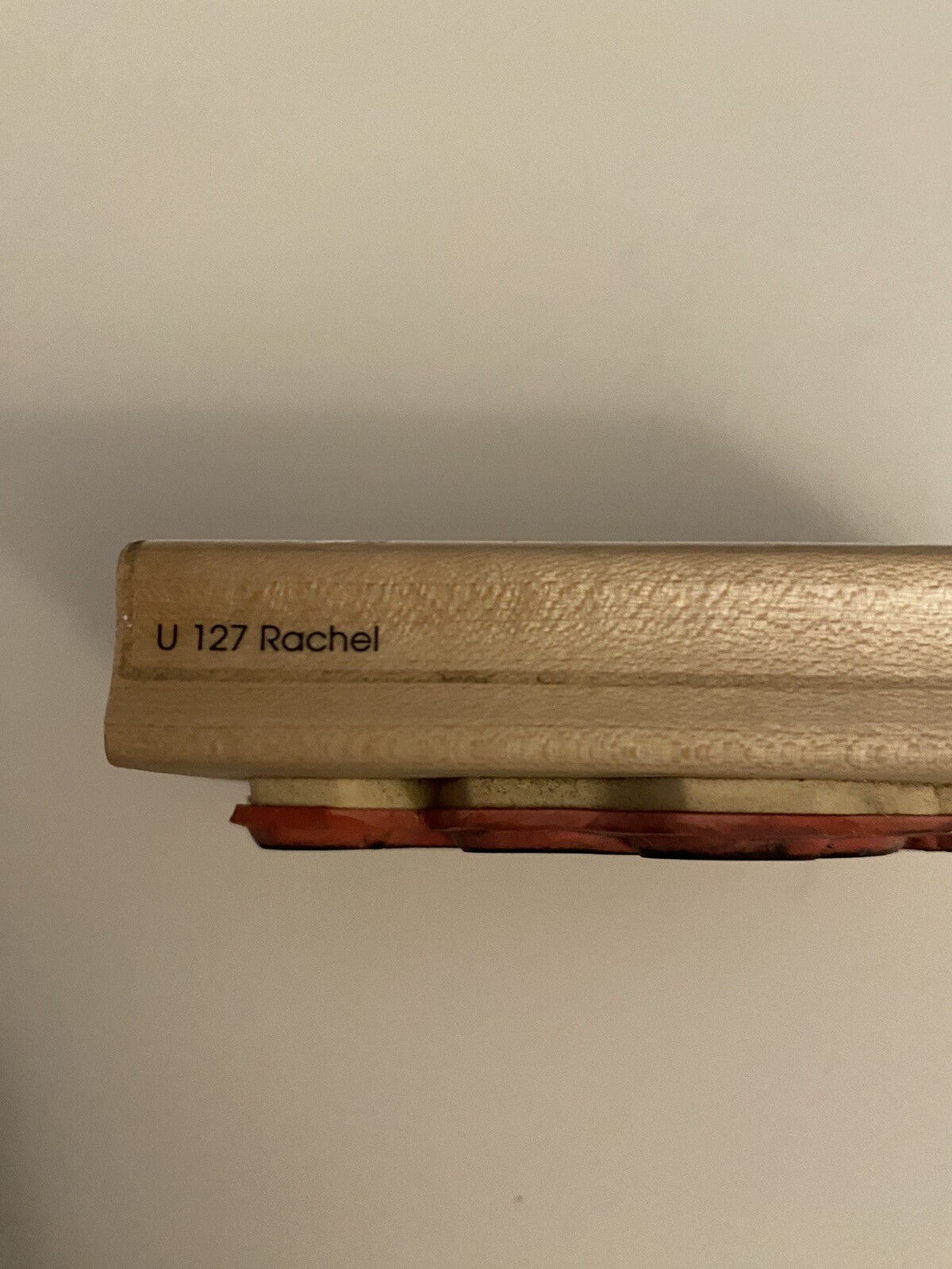 JRL Design U127 Rachel Wood Mounted Rubber Stamp RS11
