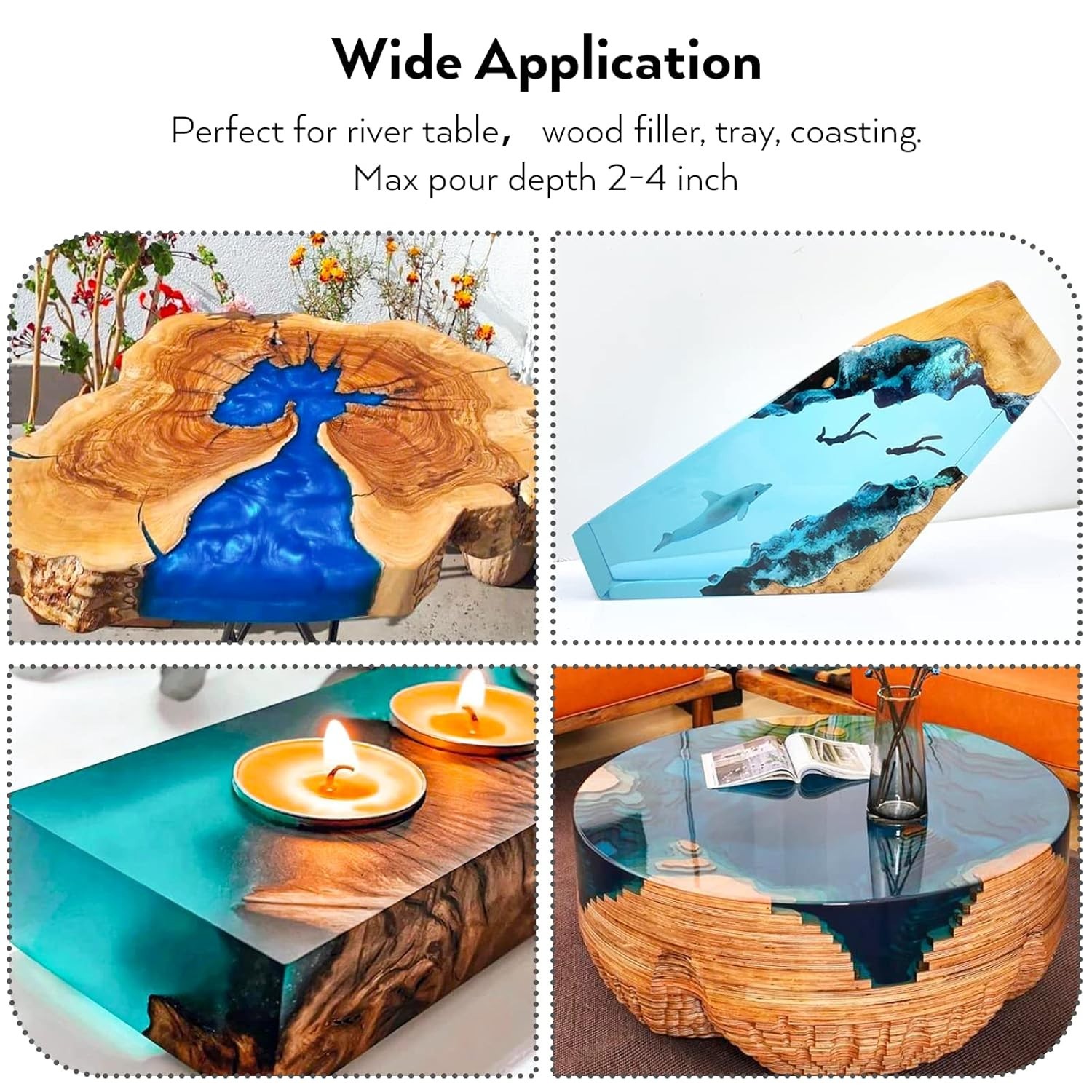 1.5 Gallon Deep Pour Epoxy Resin Kit Clear Casting Resin FREE SHIPPING