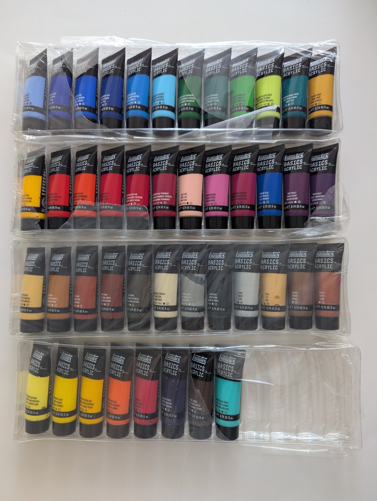 Liquitex Basics Acrylic Paint Set MISSING SOME COLORS