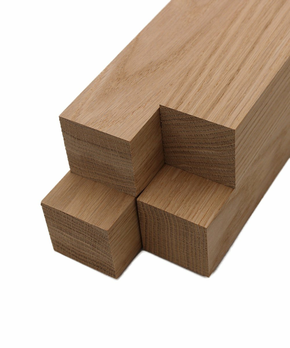 White Oak Turning Blanks (4pc) 2″ x 2″