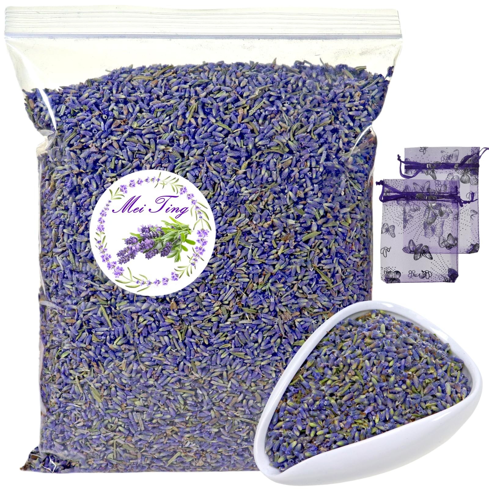Dried Lavender Flowers 7oz (200g), Aromatic Lavender Buds for Bath Soaks DIY …