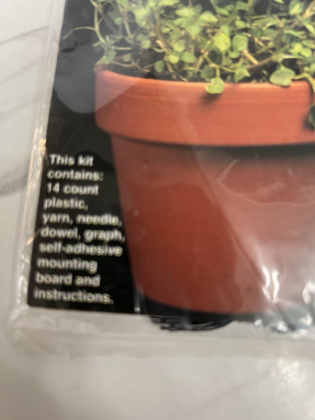 NMI Oregano Plant Humming Bird Item# 2642 Counted Cross Stitch Kit (2.5″ x 3.5″)