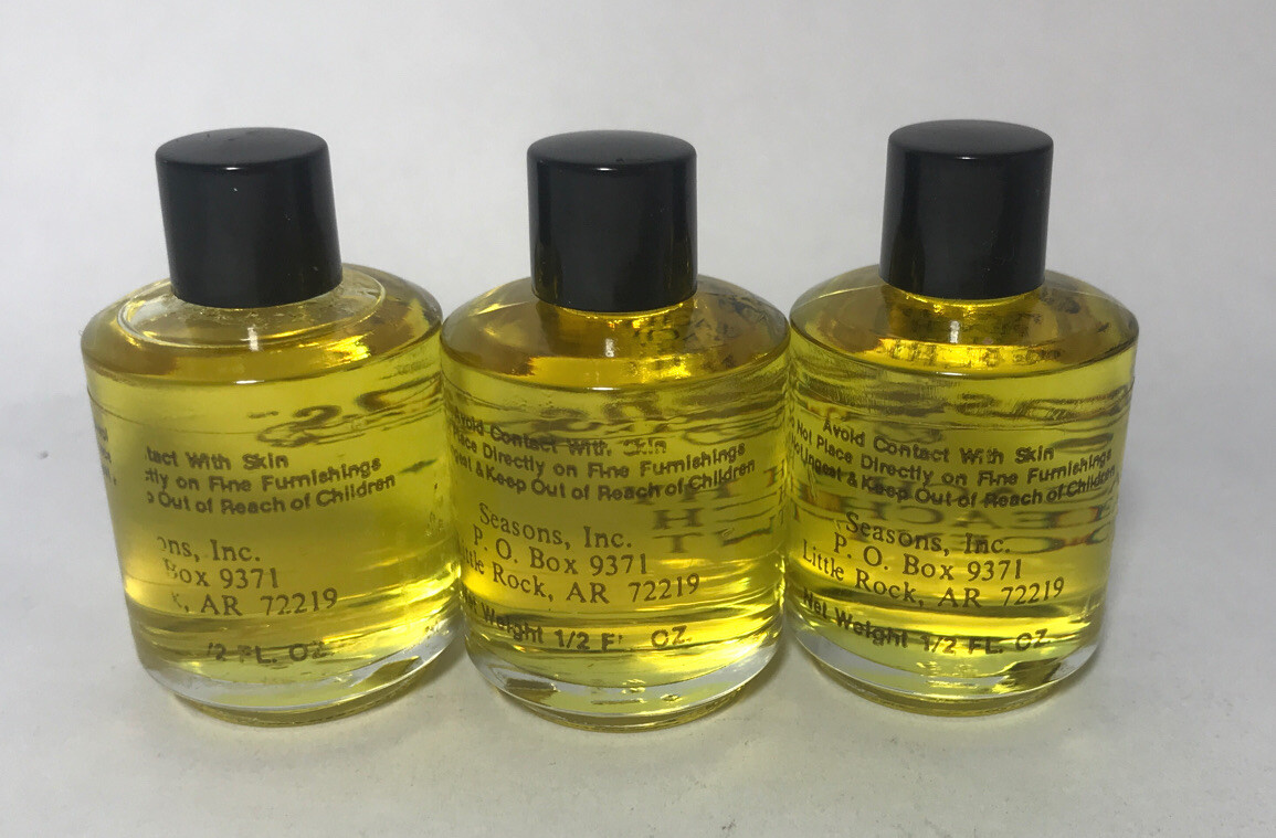 3 Seasons Peachy Peach Home Scent Oil 1/2 Fl Oz Rare