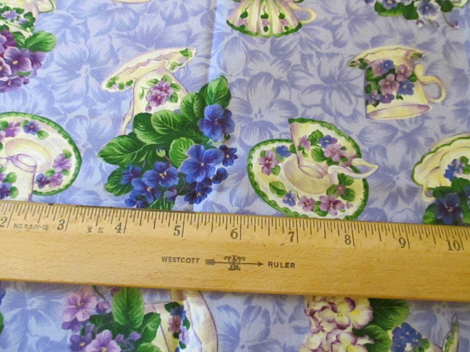 Flower of the Month Club February Violets Northcott Purlples Cotton 1yd x 44