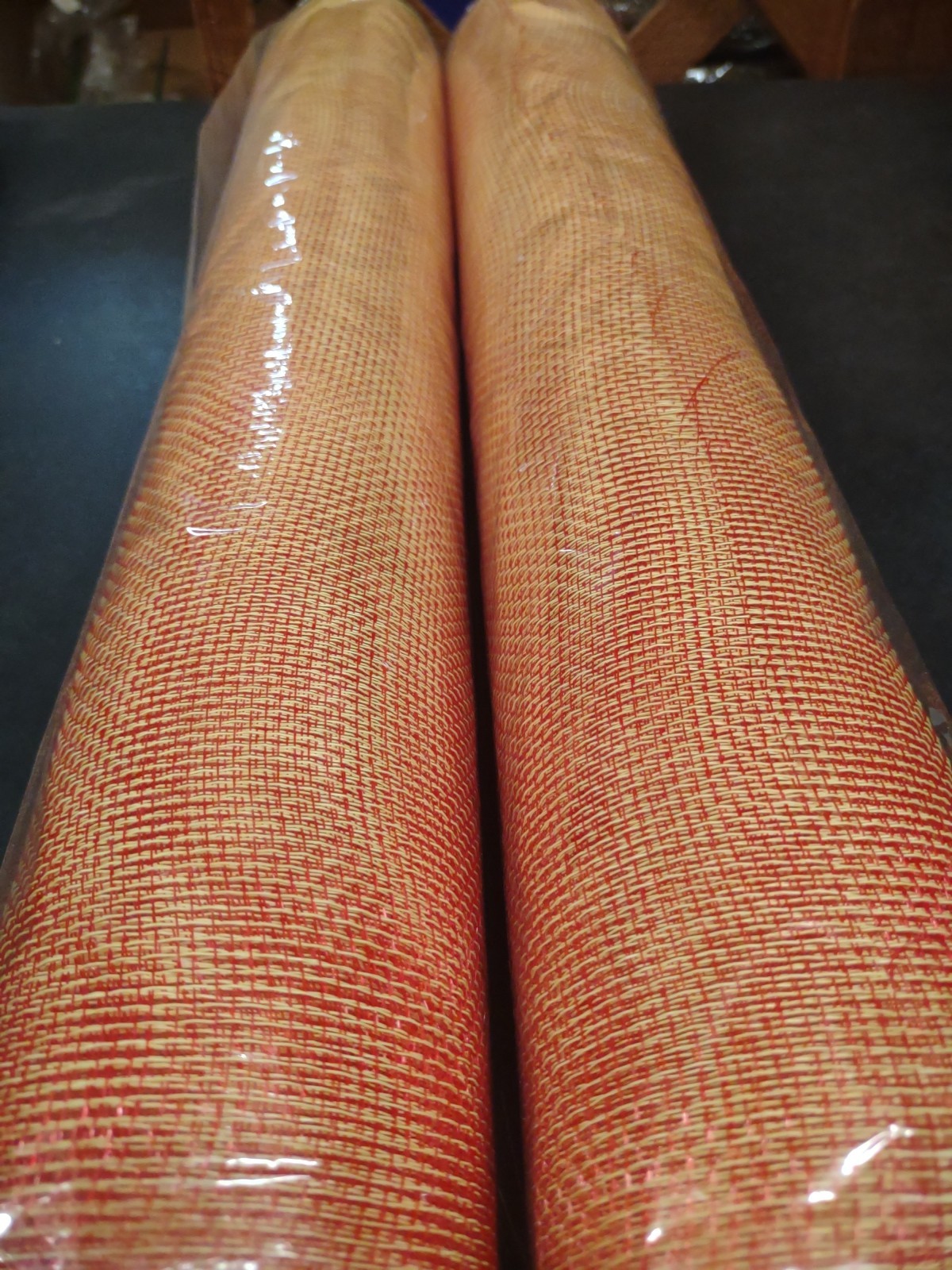 2 Rolls Deco Mesh 21″ Genuine Craig Bachman Quality 30Ft Two-Tone Red & Yellow