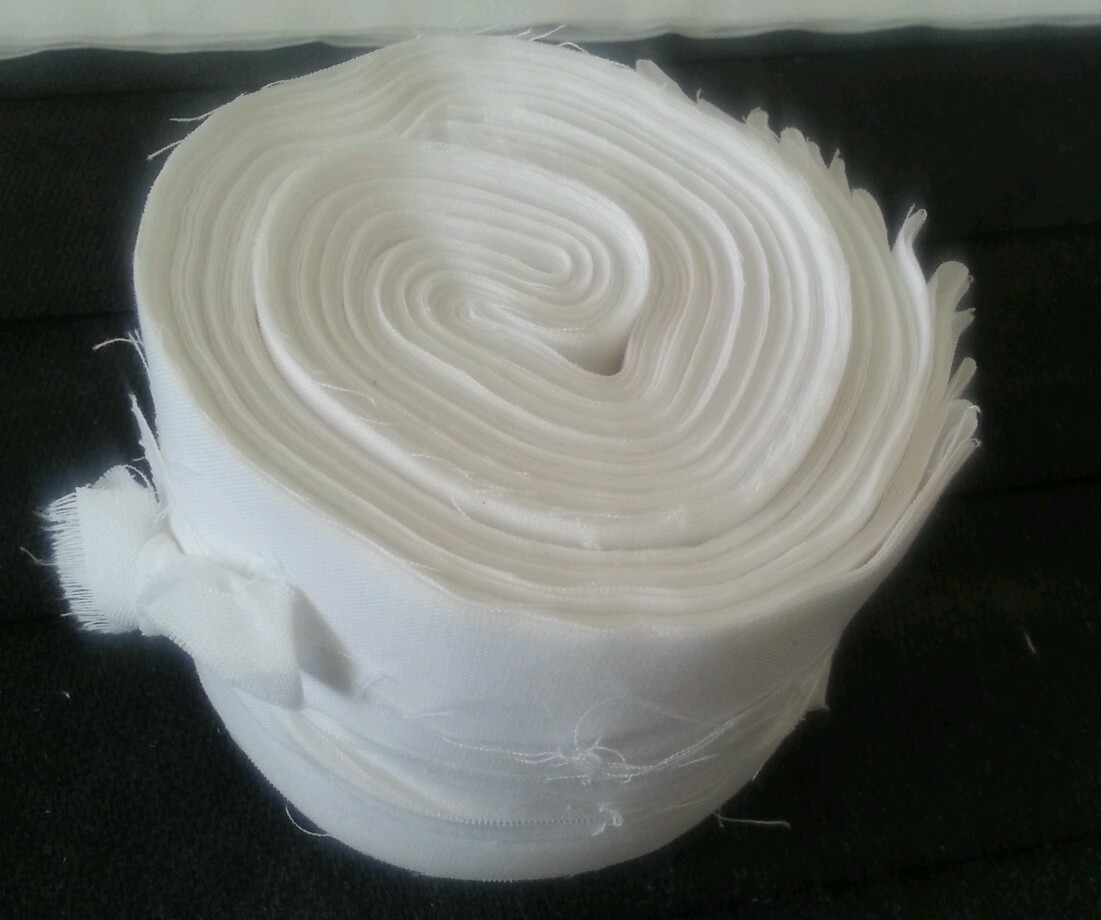 Lot of 20-2.5″ SOLID WHITE COLOR, strips, jelly roll, cotton fabric.