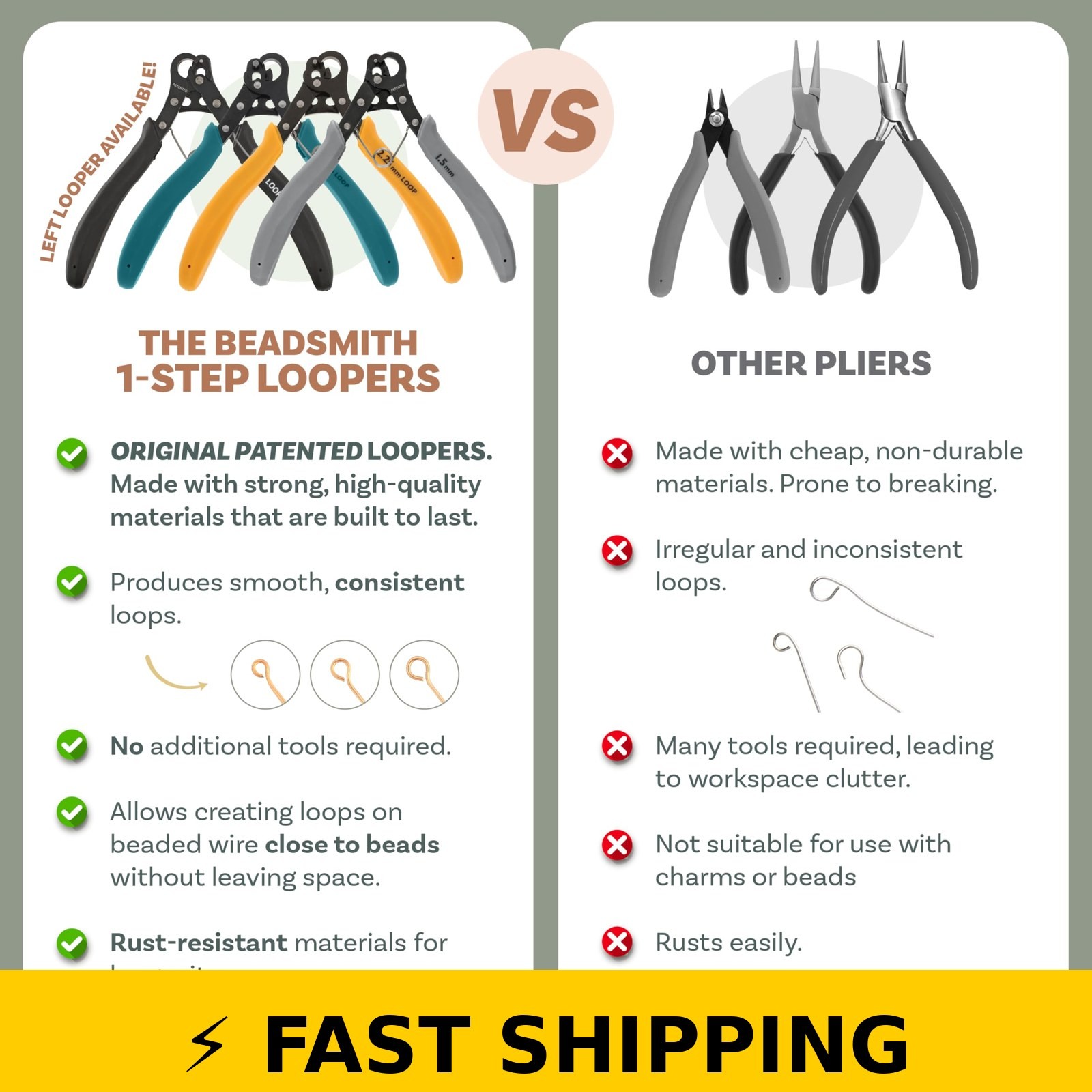 The Beadsmith Original One Step Looper for Jewelry Making