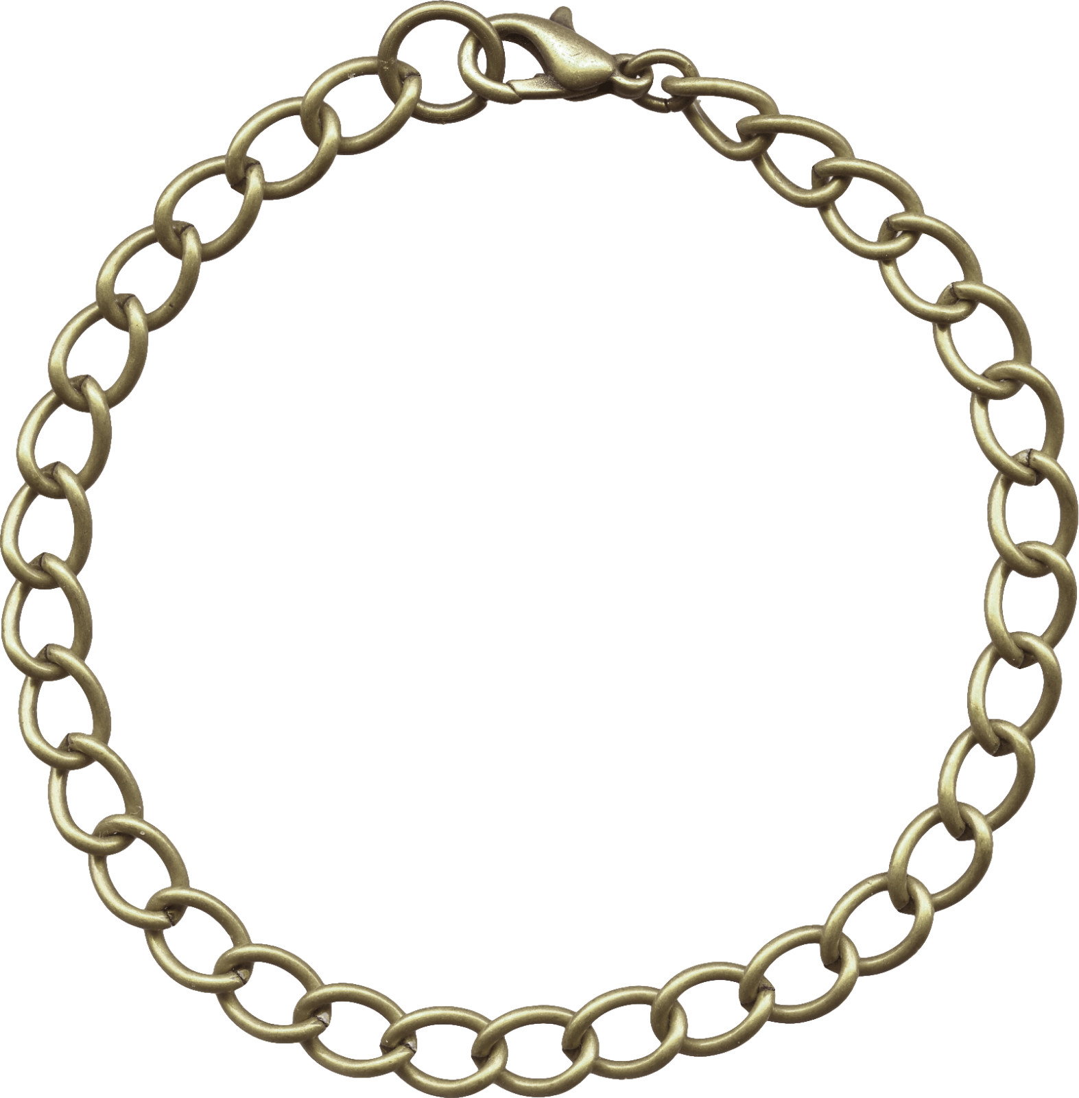 Curb Chain Charm Bracelet Findings Blank Base ~ Add beads or Layer ~ 7 Colors