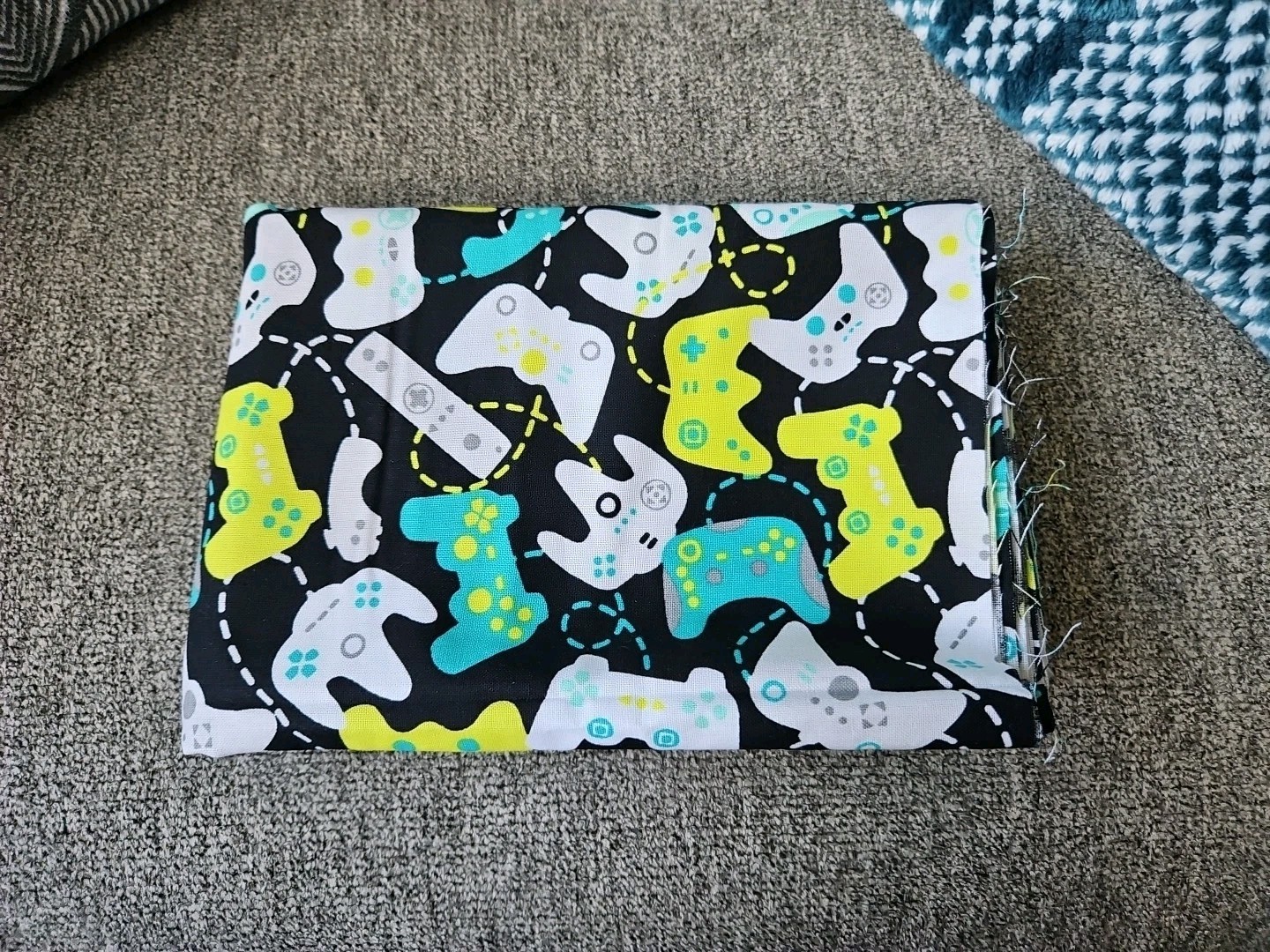 Emma & Mila Game Controllers Fabric 100% Cotton 32″ x 44″ less than 1 yard