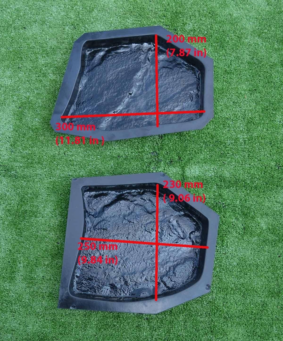 Garden Paths Stone Patio Pavers DIY Molds Set 6 Pcs