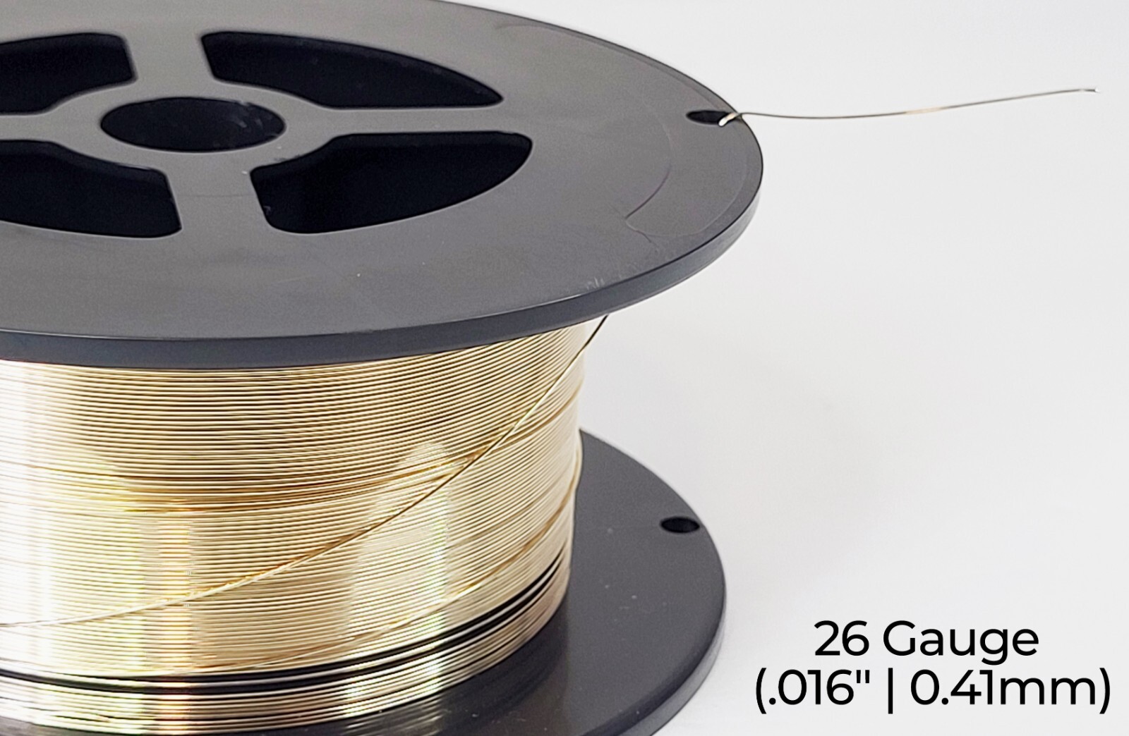 14/20 Yellow Gold-Filled Wire | Round | Dead Soft | 10-30 Gauge | 1-10 ft | USA