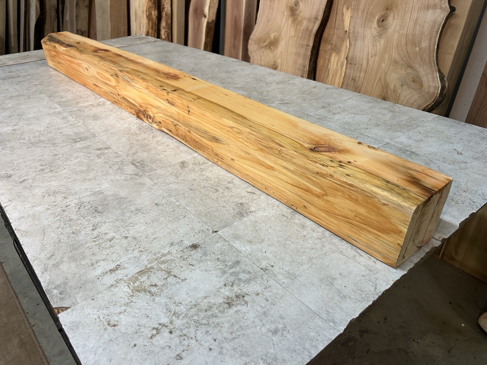 Pine Mantel Beam/Fireplace Mantle Beam/Rustic Modern Wood/Knotty Pine Beam
