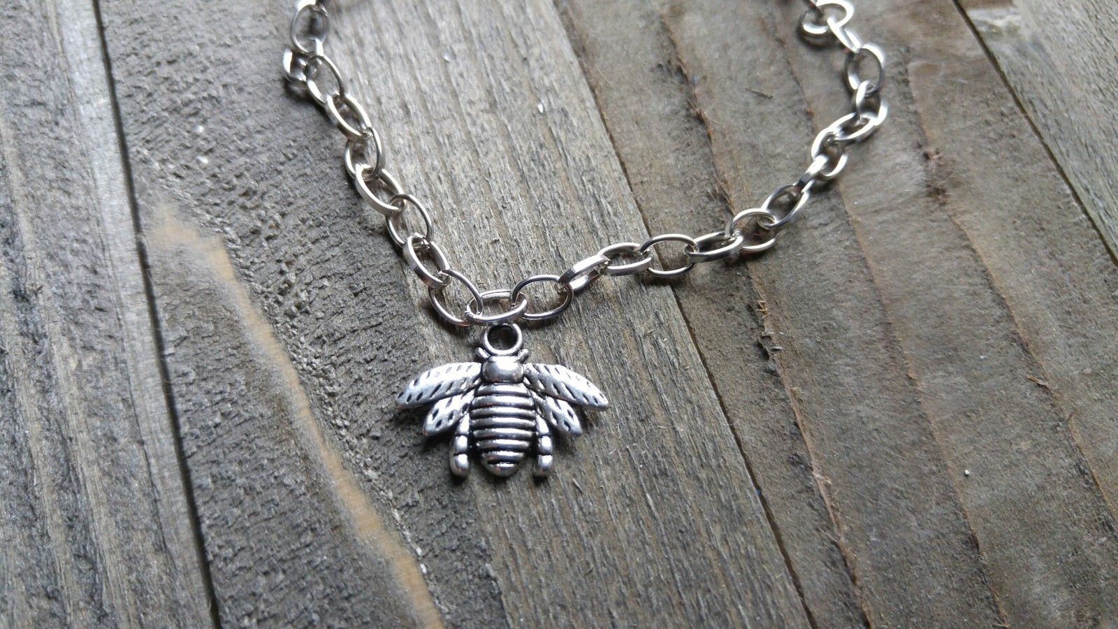 6 Bee Charms Pendants Bumblebee Charms Antiqued Silver Charms Set Insect Charms