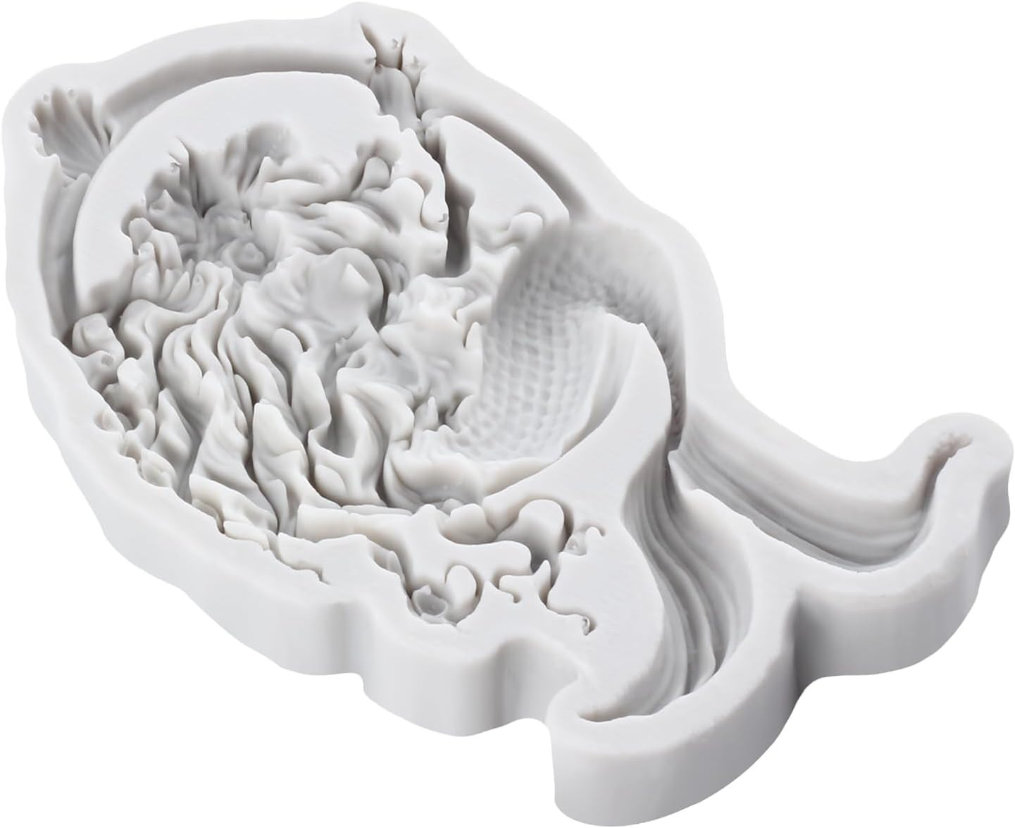 Mermaid Polymer Clay Mold Mermaid Silicone Molds for DIY Crafts Air Dry Plaster