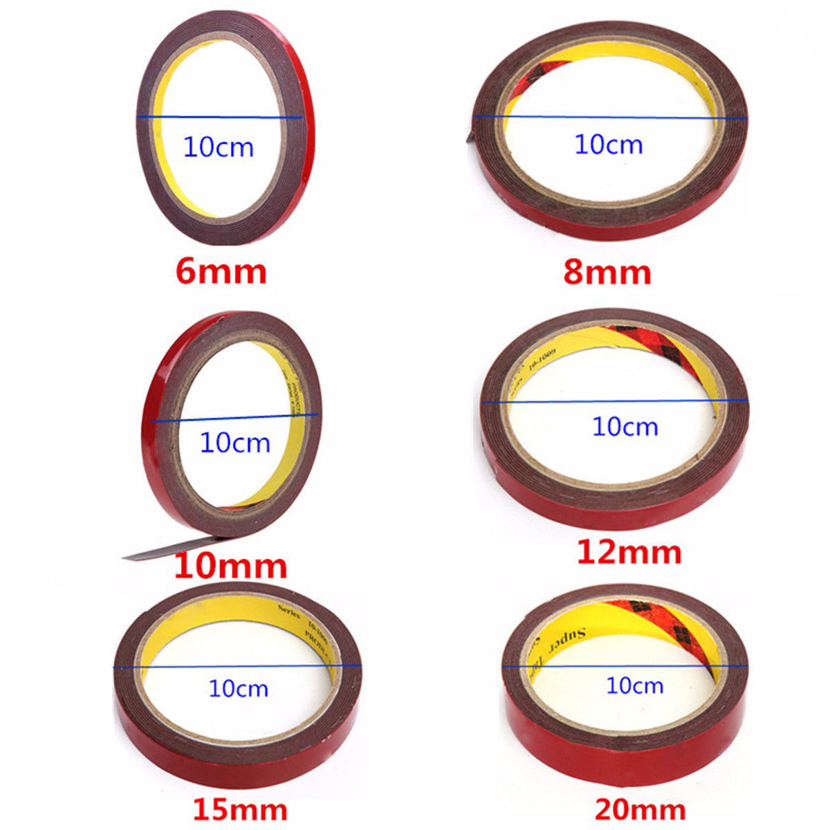 Double sided tape Acrylic Foam Adhesive Tape Versatile Car Auto Truck Craft