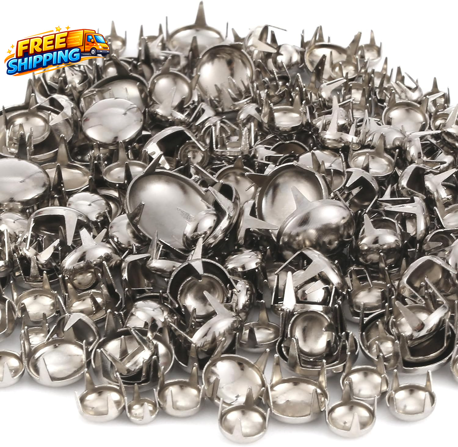 1220 Pcs Assorted Sizes Studs for Clothing Leather Rivets round Dome Studs and S