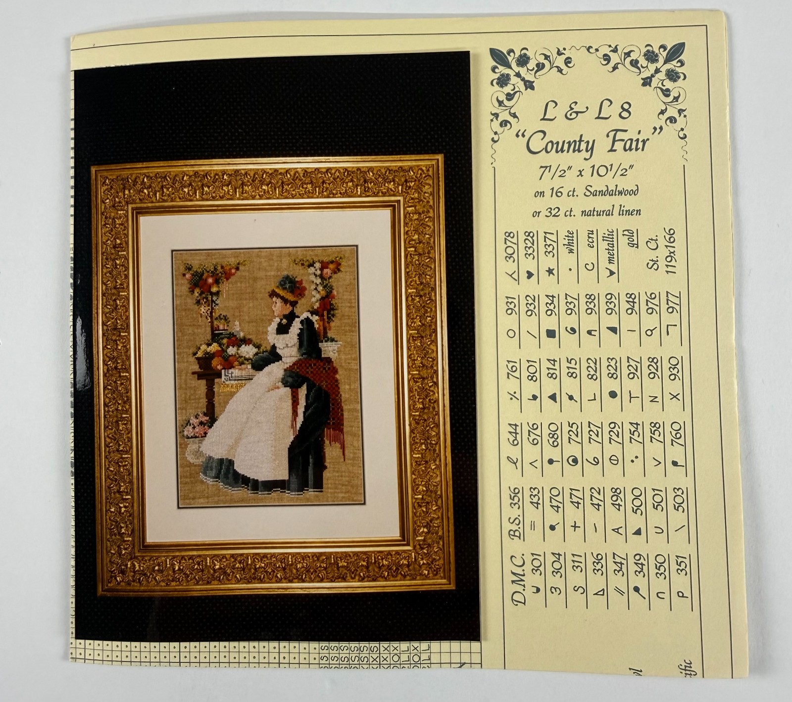 Lavender & Lace “County Fair” Marilyn Leavitt-Imblum Cross Stitch Chart Pattern