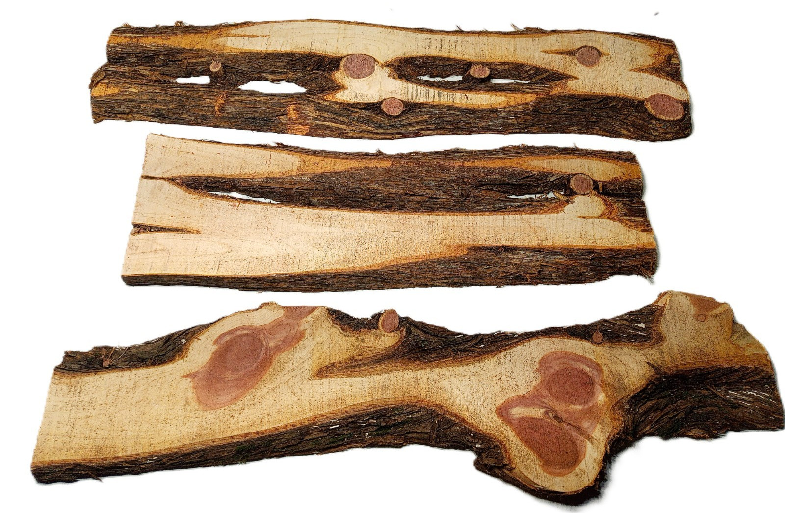 10lbs AROMATIC RED CEDAR Outer Slab Cuts Live Edge Milled Kiln Dry SHIPs FREE!