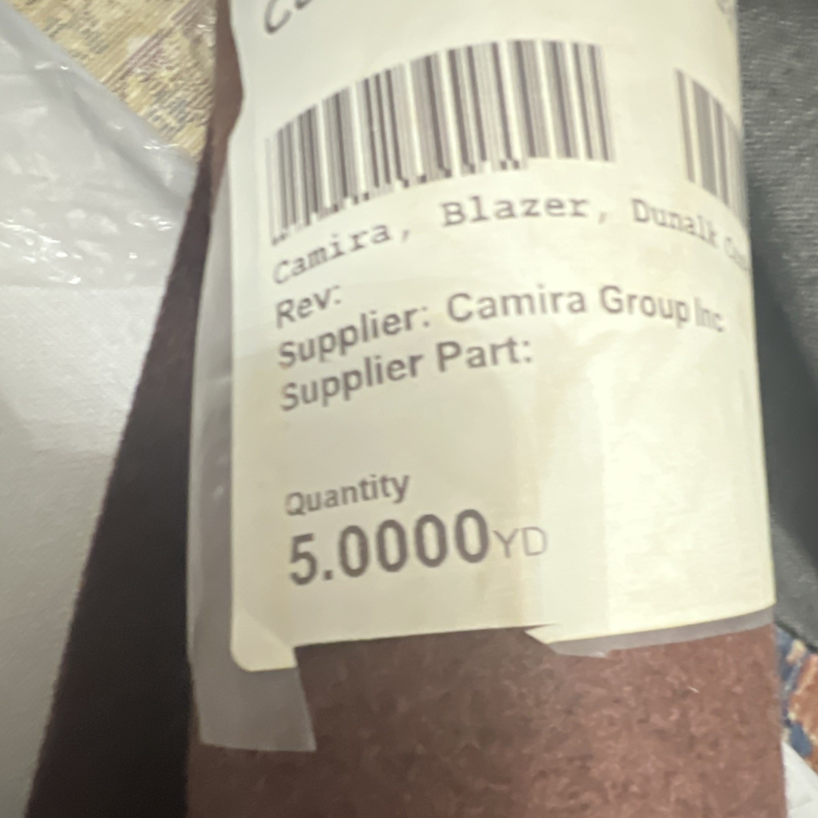 Camira Blazer Dunalk CU24d Brown Solid/Plain Fabric Roll 5 yd