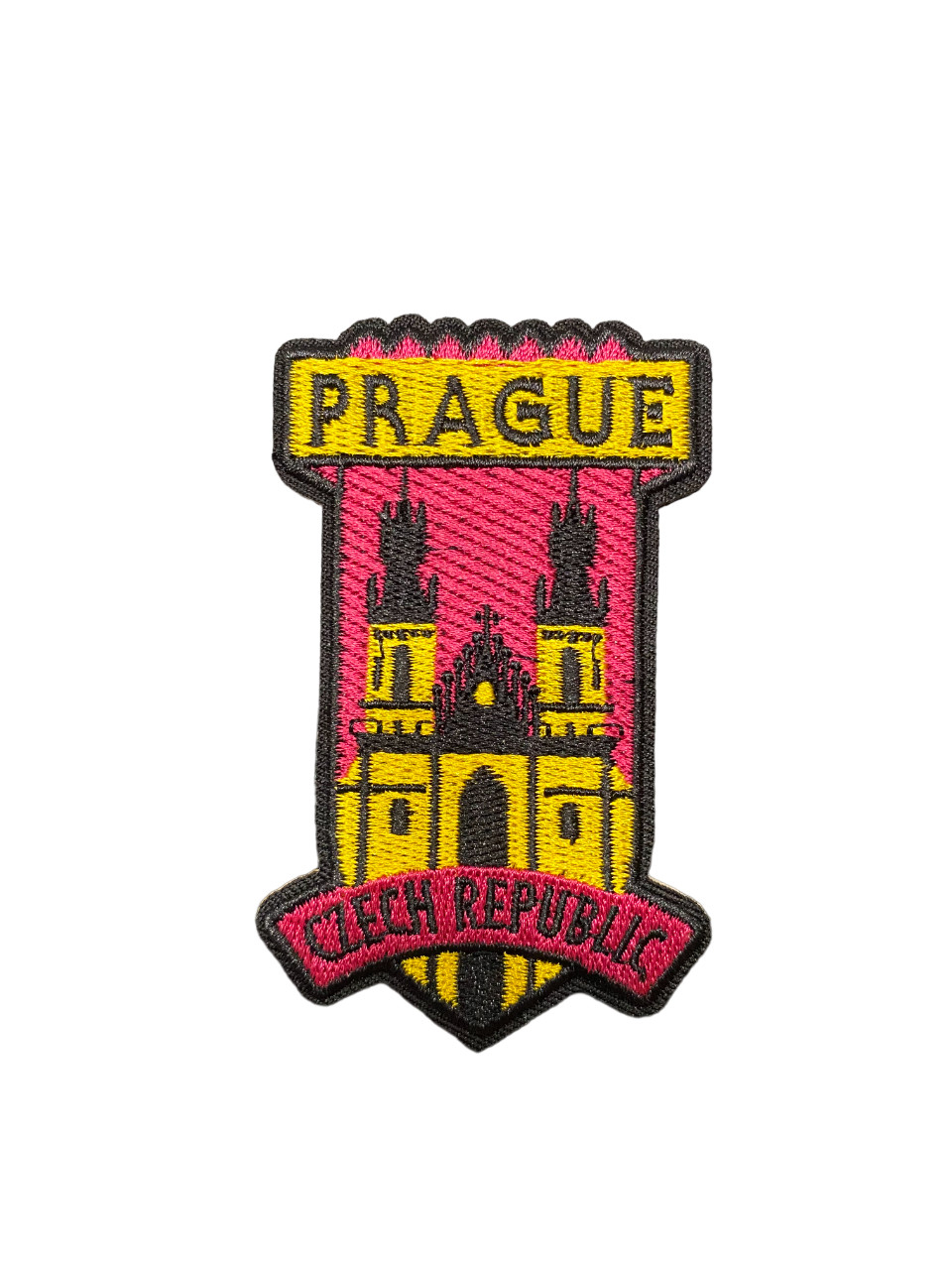 Prague Czech Republic Travel Patch, Iron On/Sew On