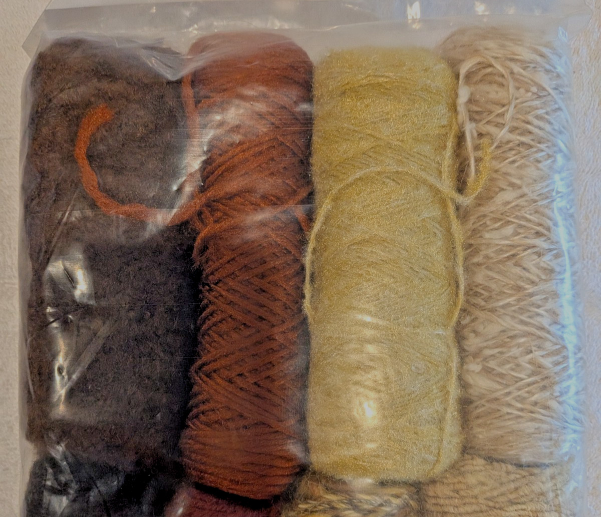Vtg Belding Lily Co World of Hand Weaving Yarn Assortment Earthtones W102K NOS