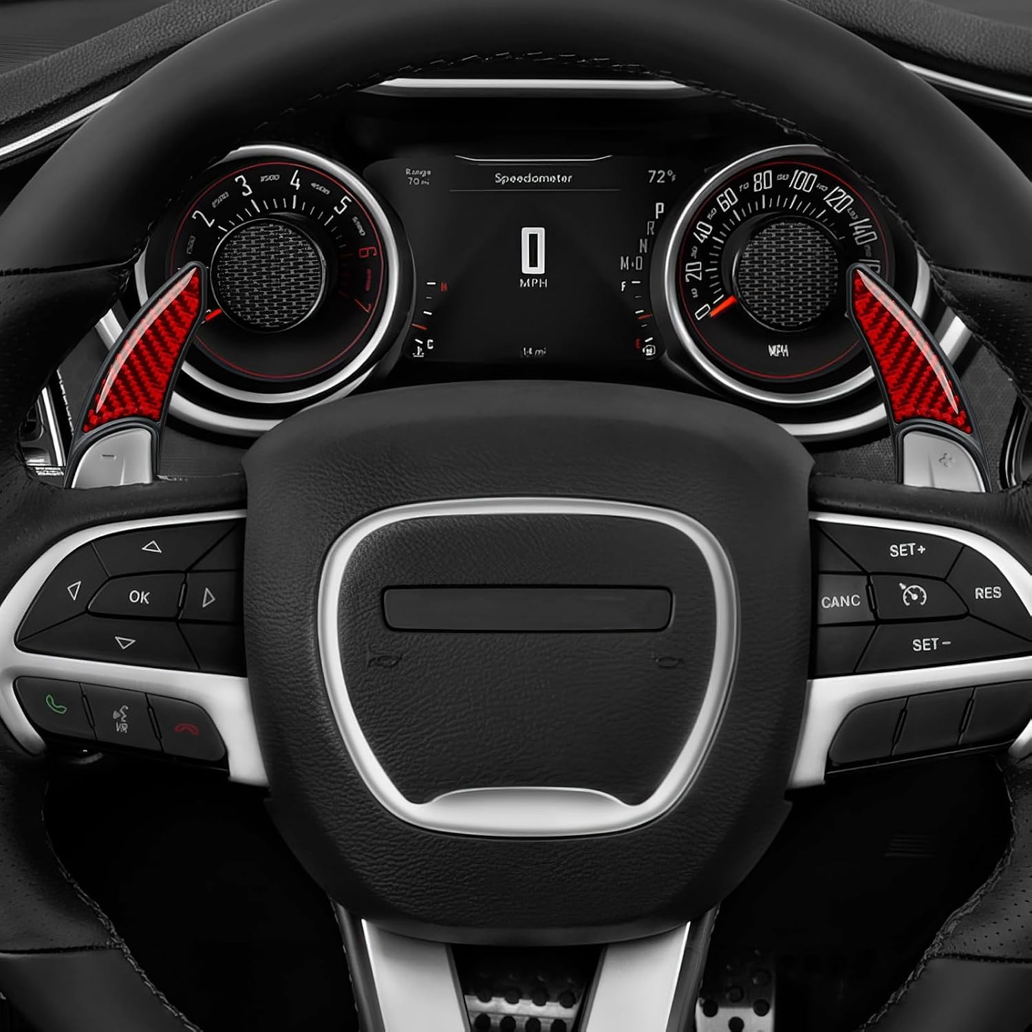 Steering Wheel Shift Paddles for 2015-2024 Dodge Challenger Charger Durango